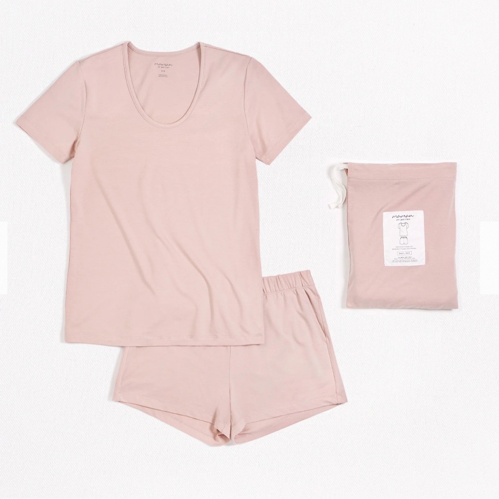 Petit Lem Women's Dusty Pink Short PJ Set